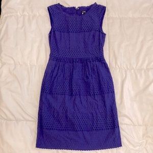 J.Crew Casual Dress 100% Cotton Purple Size 2